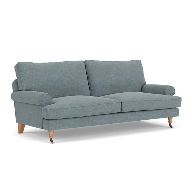 3 Seater Sofa - Teal marl - Rustic weave - Stewart - The Cotswold Company - image 1