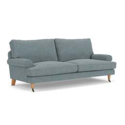 3 Seater Sofa - Teal marl - Rustic weave - Stewart - The Cotswold Company
