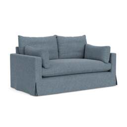 Large 2 Seater Sofa - Mid Blue - Aquaclean Oxford - Ashton - The Cotswold Company - thumbnail 1