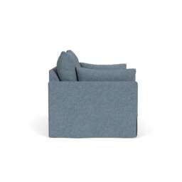 Large 2 Seater Sofa - Mid Blue - Aquaclean Oxford - Ashton - The Cotswold Company - thumbnail 3