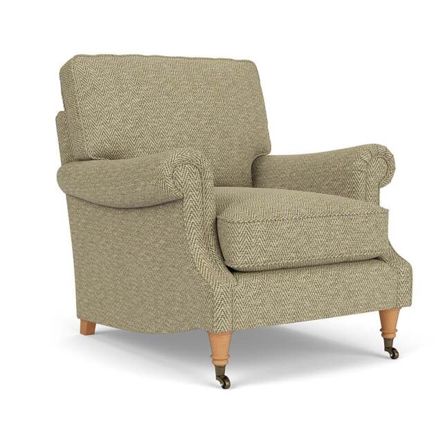 Armchair - Apple - Herringbone Weave - Taylor High Back - The Cotswold Company - image 1