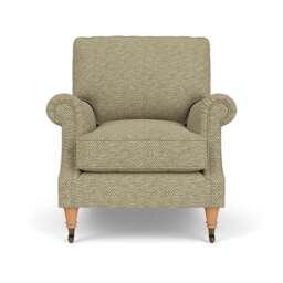 Armchair - Apple - Herringbone Weave - Taylor High Back - The Cotswold Company - thumbnail 2