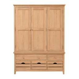 Triple Larder - Inglesham Whitewash Oak - The Cotswold Company - thumbnail 7