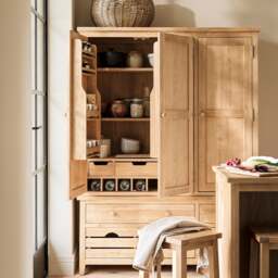 Triple Larder - Inglesham Whitewash Oak - The Cotswold Company - thumbnail 4