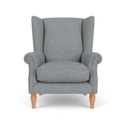 Armchair - Navy - Herringbone Weave - Alice - The Cotswold Company - thumbnail 2