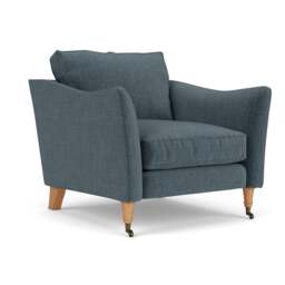 Armchair - Teal - Eco Chenille - Robinson - The Cotswold Company - thumbnail 1