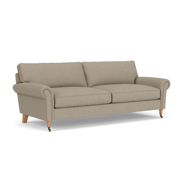 4 Seater Sofa - Dove grey - House Linen Mix - Osbourne - The Cotswold Company - image 1