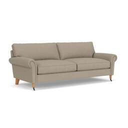 4 Seater Sofa - Dove grey - House Linen Mix - Osbourne - The Cotswold Company