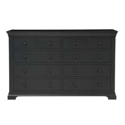 Chantilly Dusky Black 10 Drawer Chest - The Cotswold Company - thumbnail 4