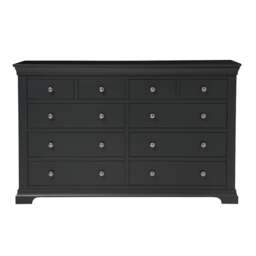 Chantilly Dusky Black 10 Drawer Chest - The Cotswold Company - thumbnail 3