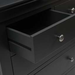 Chantilly Dusky Black 10 Drawer Chest - The Cotswold Company - thumbnail 7