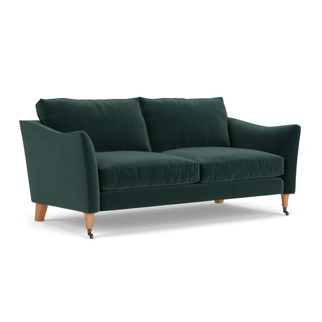 3 Seater Sofa - Lake - Matt Velvet - Robinson - The Cotswold Company - image 1