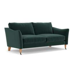 3 Seater Sofa - Lake - Matt Velvet - Robinson - The Cotswold Company