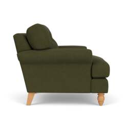 Armchair - Forest Green - House Linen Mix - Talbot - The Cotswold Company - thumbnail 3