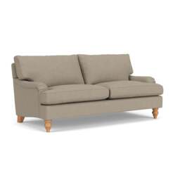 3 Seater Sofa - Dove Grey - House Linen Mix - Morris - The Cotswold Company - thumbnail 1