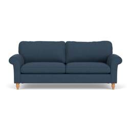 4 Seater Sofa - Indigo - House Linen Mix - Hurley - The Cotswold Company - thumbnail 2