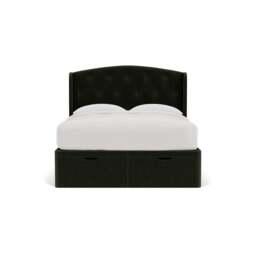 King Size Ottoman Storage Bed - Moss - Eco Chenille - Gilmore - The Cotswold Company - thumbnail 2