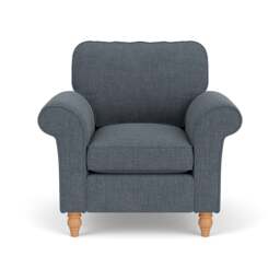 Armchair - Indigo - Rustic Weave - Hurley - The Cotswold Company - thumbnail 2