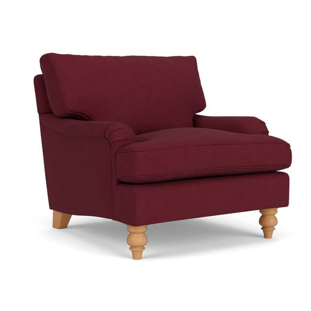 Armchair - Rosehip - House Linen Mix - Morris - The Cotswold Company - image 1