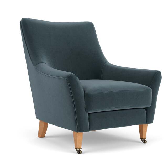 Armchair - Night Sky - Matt Velvet - Martha - The Cotswold Company - image 1