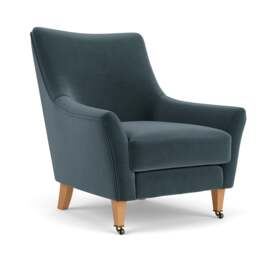 Armchair - Night Sky - Matt Velvet - Martha - The Cotswold Company - thumbnail 1