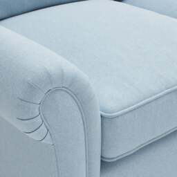 4 Seater Sofa - Sky blue - House Linen Mix - Osbourne - The Cotswold Company - thumbnail 5
