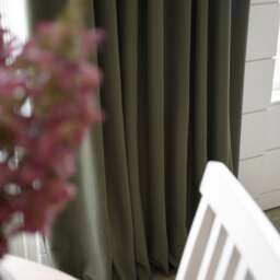 Curtain Pair - 228x137cm - Apsley Forest Green - The Cotswold Company - thumbnail 2