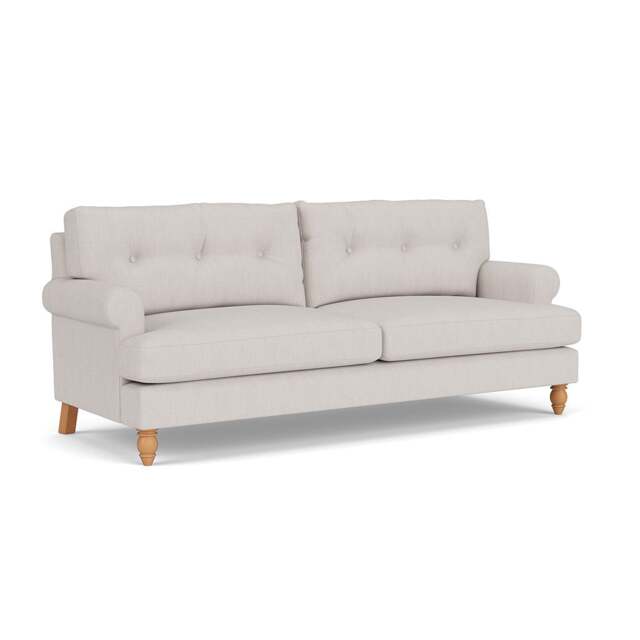 4 Seater Sofa - Soft White - Luxury Italian Linen - Talbot - The Cotswold Company - image 1