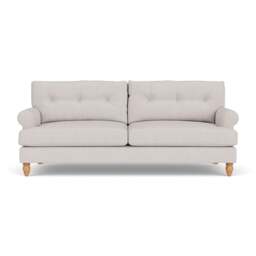4 Seater Sofa - Soft White - Luxury Italian Linen - Talbot - The Cotswold Company - thumbnail 2
