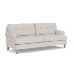 4 Seater Sofa - Soft White - Luxury Italian Linen - Talbot - The Cotswold Company - thumbnail 1