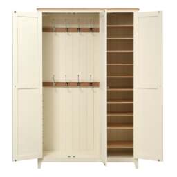 3 Door Hallway Cupboard - Chester Classic Cream - The Cotswold Company - thumbnail 7