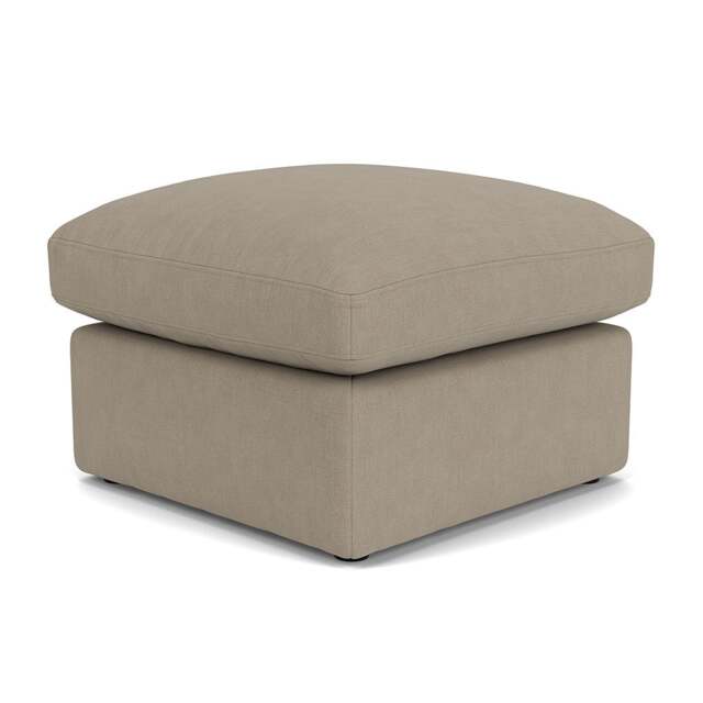 Foot Stool - Dove Grey - House Linen Mix - Clarke Small - The Cotswold Company - image 1