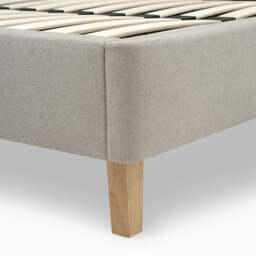 Churchill Natural Tweed Super King Upholstered Bed - The Cotswold Company - thumbnail 7