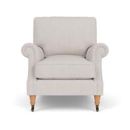 Armchair - Soft White - Luxury Italian Linen - Taylor High Back - The Cotswold Company - thumbnail 2