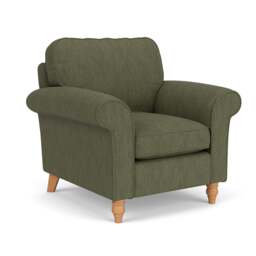 Armchair - Fern - Luxury Italian Linen - Hurley - The Cotswold Company