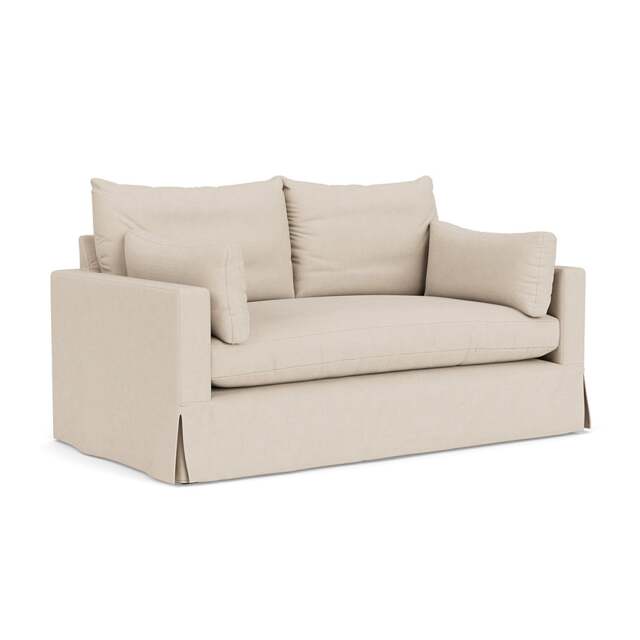 Large 2 Seater Sofa - Lily White - House Linen Mix - Ashton - The Cotswold Company - image 1