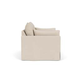 Large 2 Seater Sofa - Lily White - House Linen Mix - Ashton - The Cotswold Company - thumbnail 3