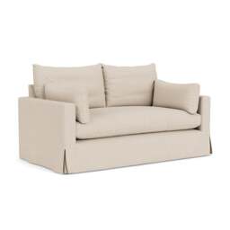 Large 2 Seater Sofa - Lily White - House Linen Mix - Ashton - The Cotswold Company - thumbnail 1