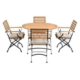 Hawling   Seater Luxury Folding Bistro Set - The Cotswold Company - thumbnail 3