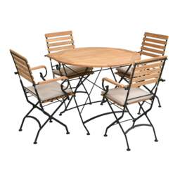 Hawling   Seater Luxury Folding Bistro Set - The Cotswold Company - thumbnail 2