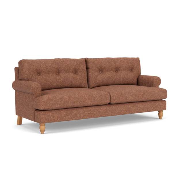 4 Seater Sofa - Brick Marl - Aquaclean Oxford - Talbot - The Cotswold Company - image 1