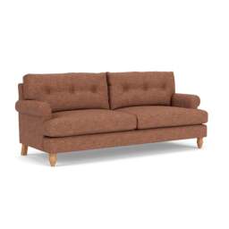 4 Seater Sofa - Brick Marl - Aquaclean Oxford - Talbot - The Cotswold Company