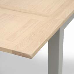 Square Extending Dining Table and 4 Dining Chairs Set - Chester Dove Grey - The Cotswold Company - thumbnail 4