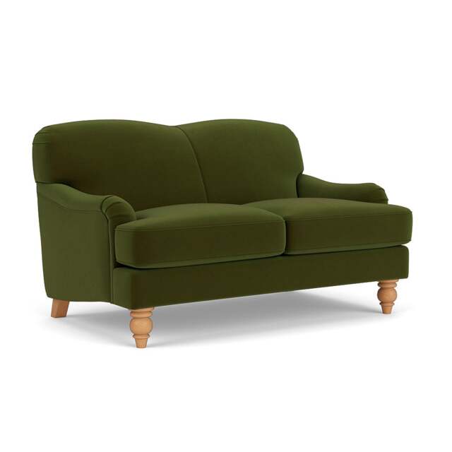 2 Seater Sofa - Forest Green - Matt Velvet - Ashbee - The Cotswold Company - image 1
