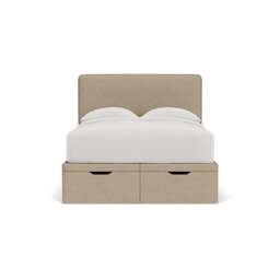 Double Ottoman Storage Bed - Natural - House Linen Mix - Ellis - The Cotswold Company - thumbnail 2