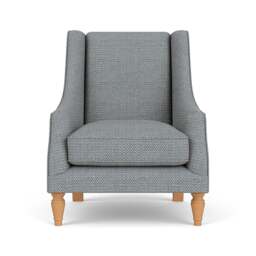 Armchair - Navy - Herringbone Weave - Annie - The Cotswold Company - thumbnail 2