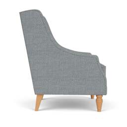 Armchair - Navy - Herringbone Weave - Annie - The Cotswold Company - thumbnail 3