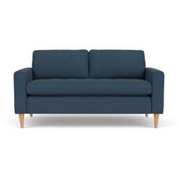 Large 2 Seater Sofa - Indigo - House Linen Mix - Saxon - The Cotswold Company - thumbnail 2