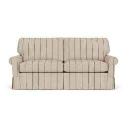 3 Seater Sofa - Charcoal - Compton Stripe - Dawson - The Cotswold Company - thumbnail 2