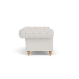 Large 2 Seater Sofa - Grey - Broadway Stripe - Harris Chesterfield - The Cotswold Company - thumbnail 3